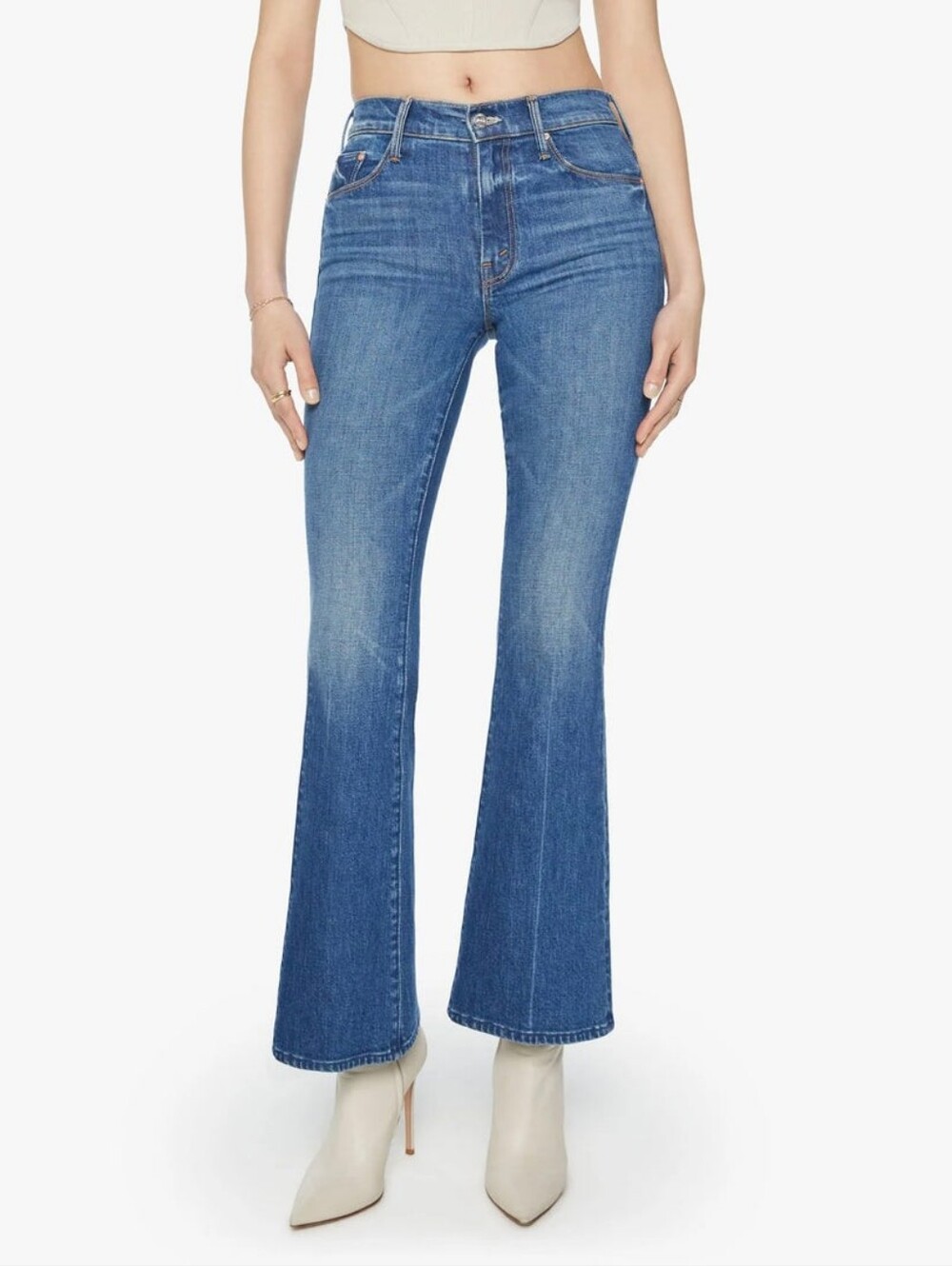MOTHER The Weekender Love Bomb Flare Jeans Size 27